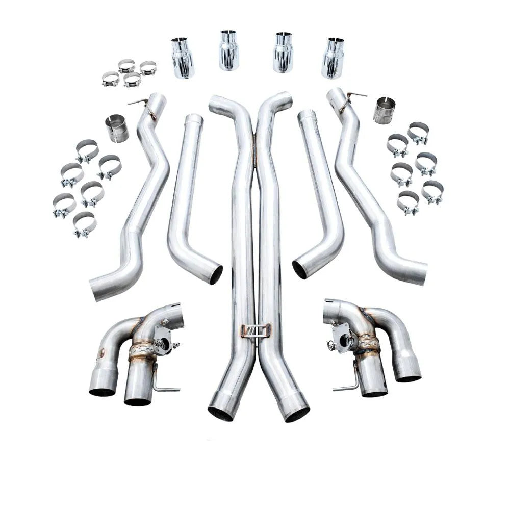 AWE Tuning Track Edition Catback Exhaust for BMW F90 M5 - Chrome Silver Tips (3020-42070)