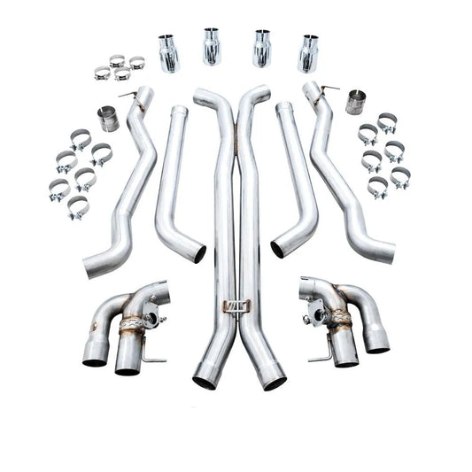 AWE Tuning Track Edition Catback Exhaust for BMW F90 M5 - Chrome Silver Tips (3020-42070)