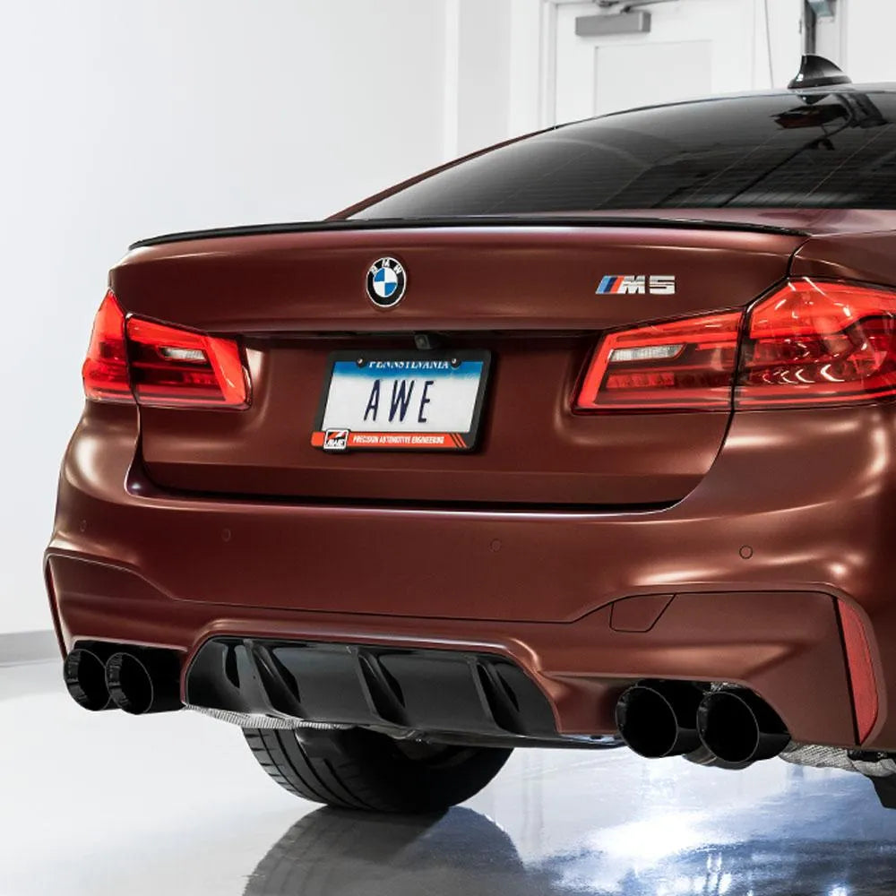 AWE Tuning Track Edition Catback Exhaust for BMW F90 M5 - Chrome Silver Tips (3020-42070)