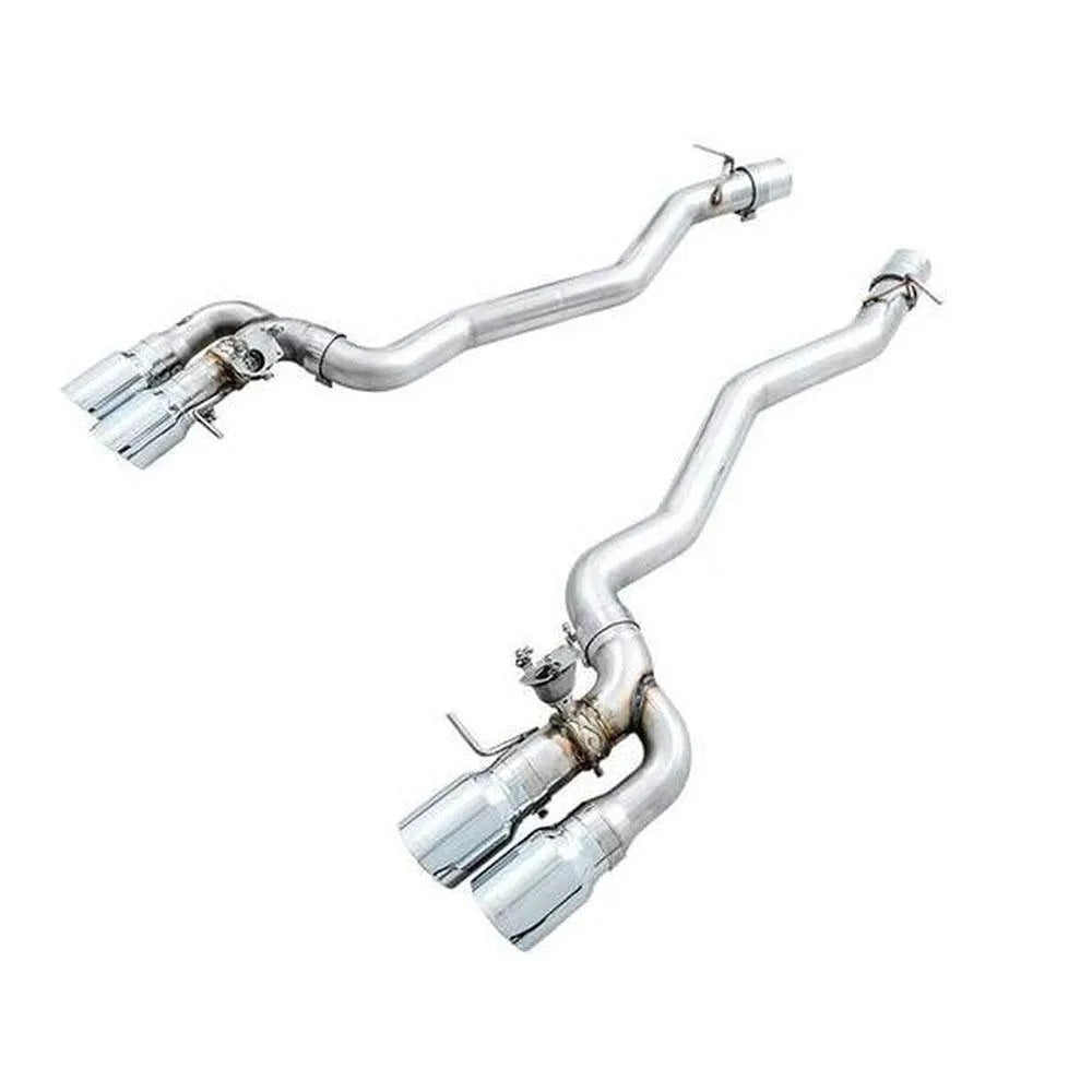 AWE Tuning Track Edition Axleback Exhaust for BMW F90 M5 - Chrome Silver Tips (3020-42069)