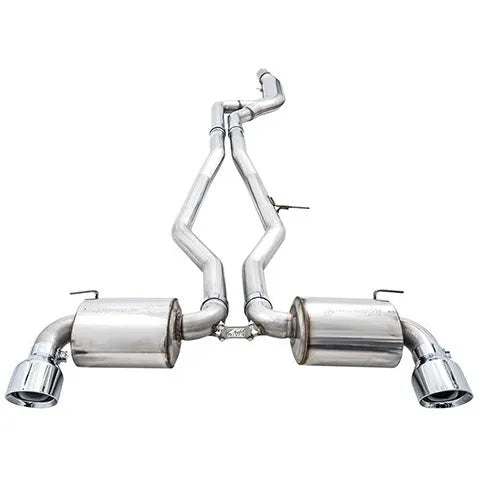 AWE Tuning Non-Resonated Touring Edition Exhaust for A90 Supra - 5" Chrome Silver Tips (3020-32058)
