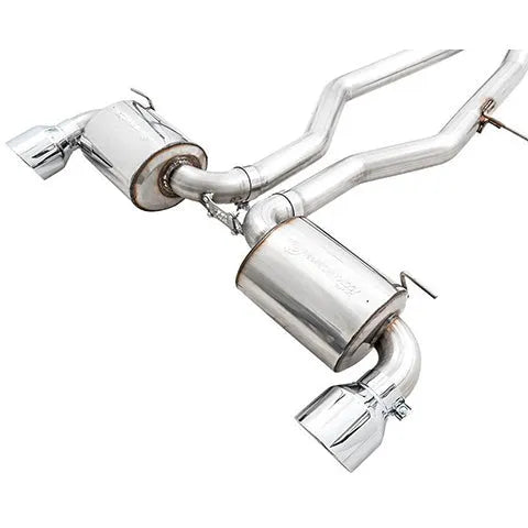 AWE Tuning Non-Resonated Touring Edition Exhaust for A90 Supra - 5" Chrome Silver Tips (3020-32058)