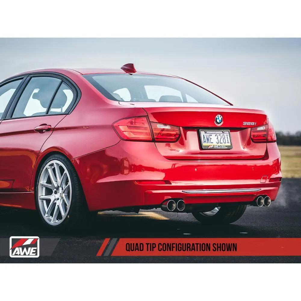 AWE Tuning Touring Axle Back Exhaust BMW F3X 28i/30i Single Side (12-20) (3010-23022)