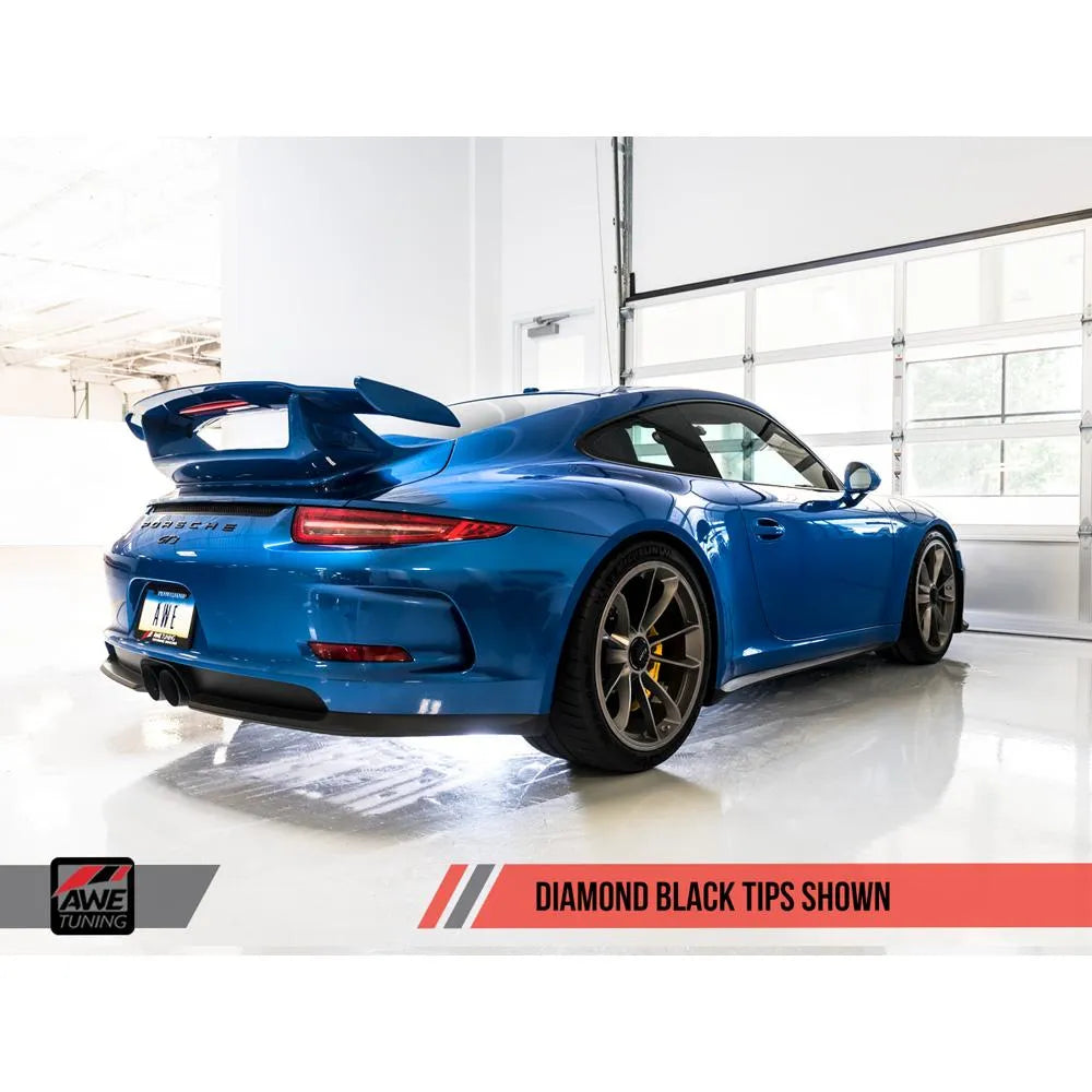 AWE SwitchPath Exhaust for Porsche 991.1/2 GT3/RS - Diamond Black Tips (3025-33016)