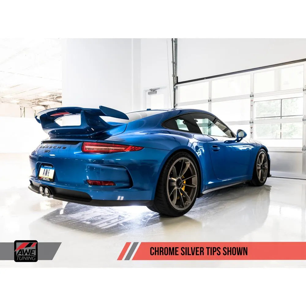 AWE SwitchPath Exhaust for Porsche 991.1/2 GT3/RS - Diamond Black Tips (3025-33016)