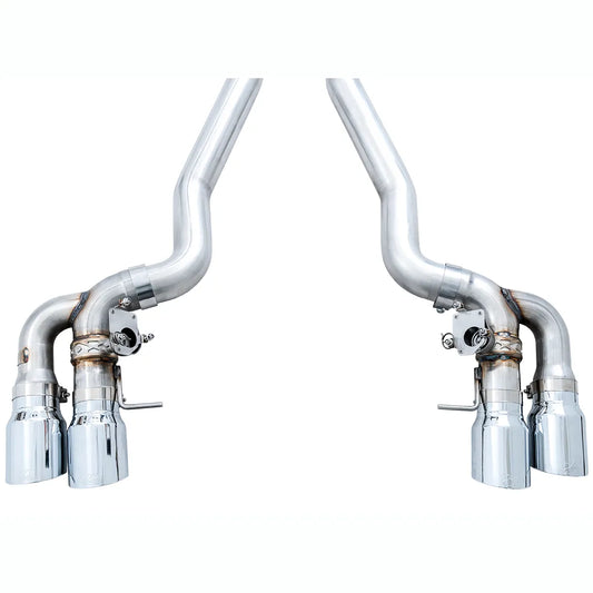 AWE Tuning AWE SwitchPath Catback Exhaust for BMW F90 M5 - Chrome Silver Tips - 3025-42062
