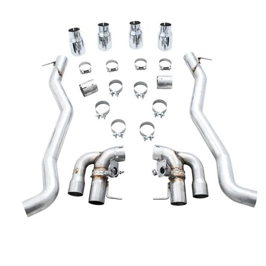 AWE Tuning AWE SwitchPath Axle-back Exhaust for BMW F90 M5 - Diamond Black Tips - 3025-43065