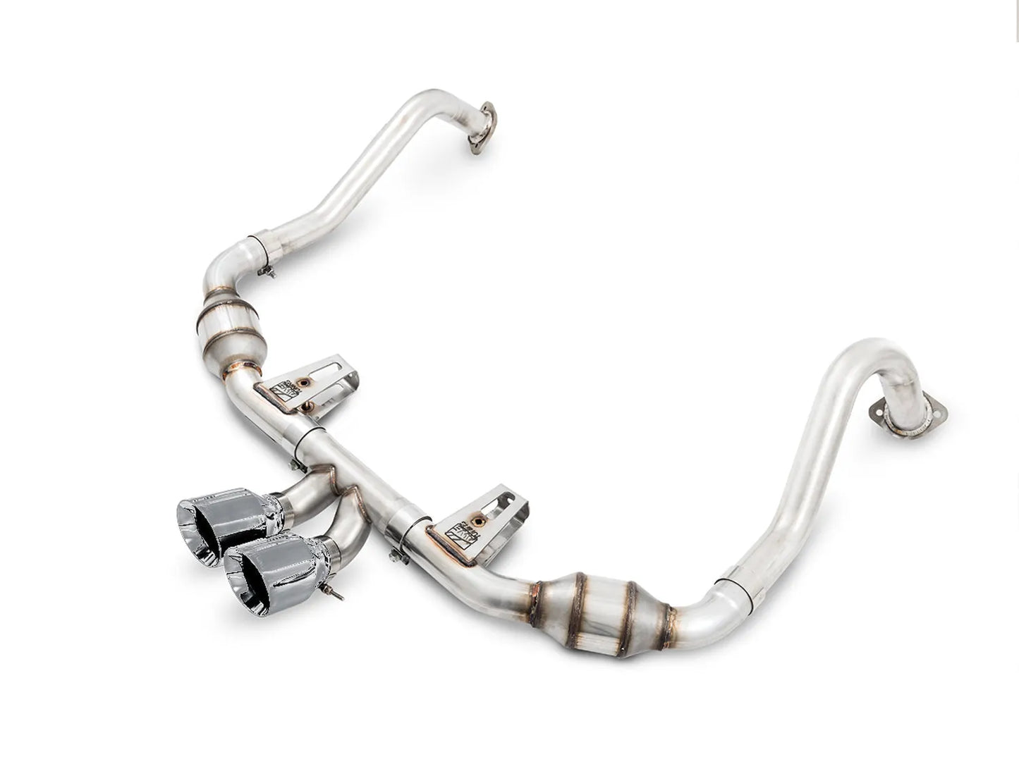 AWE Touring Edition Exhaust for Porsche 718 Boxster/Cayman - Silver Tips (3015-32080)