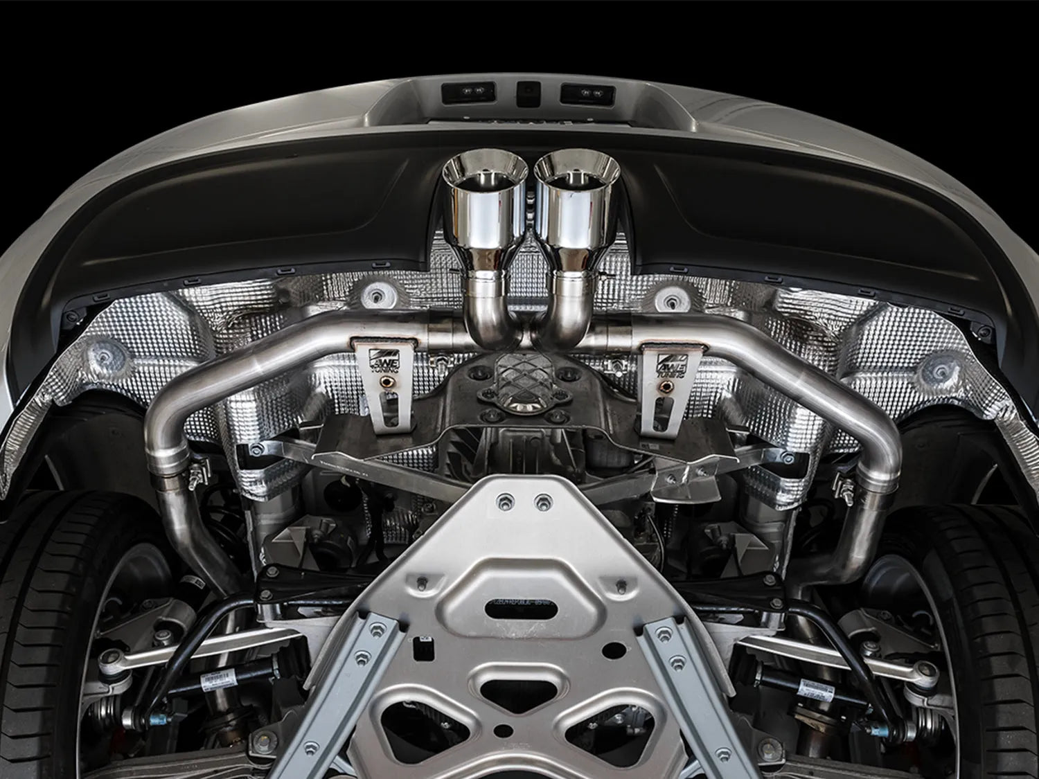 AWE Touring Edition Exhaust for Porsche 718 Boxster/Cayman - Silver Tips (3015-32080)