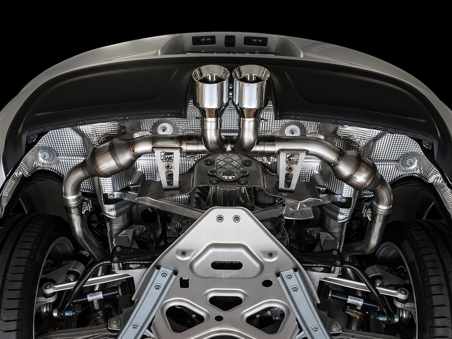AWE Touring Edition Exhaust for Porsche 718 Boxster/Cayman - Silver Tips (3015-32080)