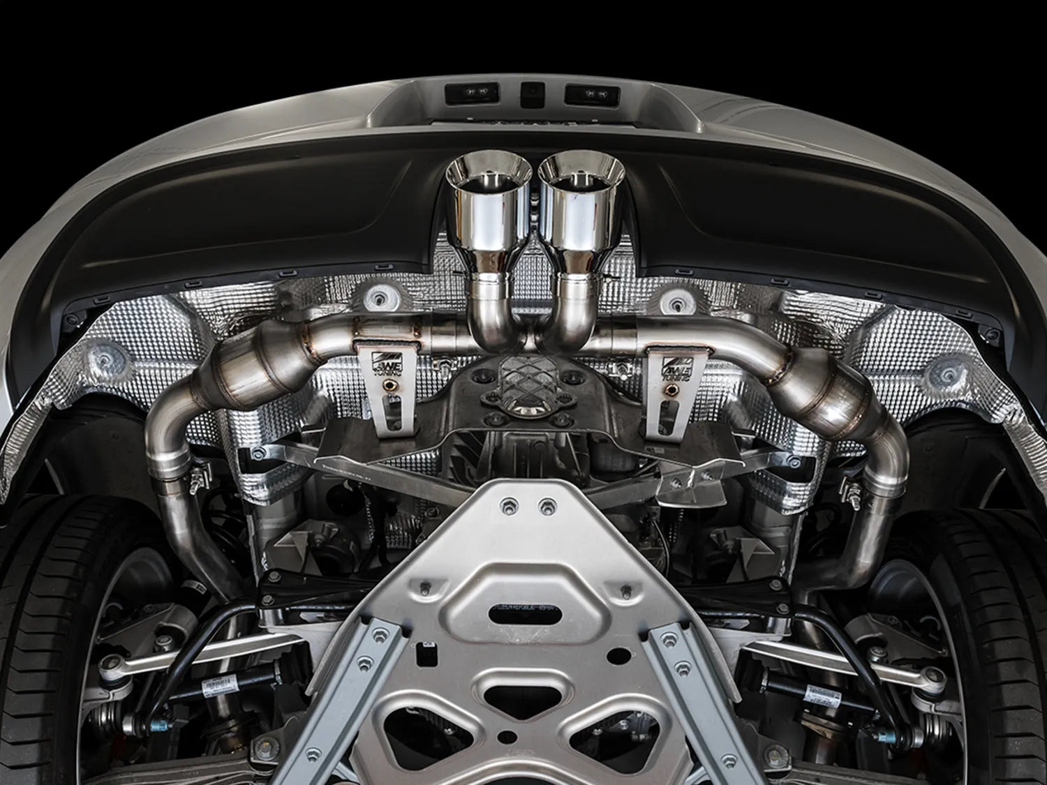 AWE Touring Edition Exhaust for Porsche 718 Boxster/Cayman - Silver Tips (3015-32080)