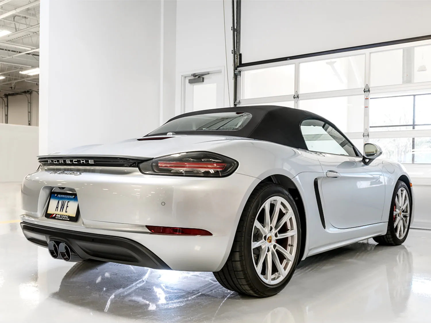 AWE Touring Edition Exhaust for Porsche 718 Boxster/Cayman - Silver Tips (3015-32080)