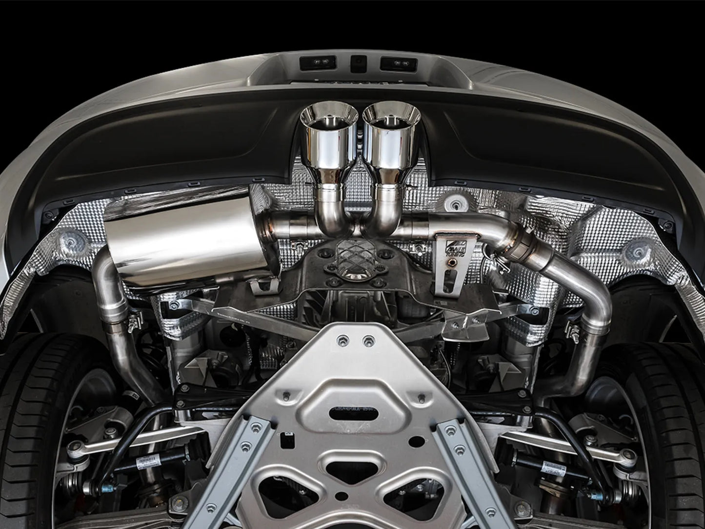 AWE Touring Edition Exhaust for Porsche 718 Boxster/Cayman - Silver Tips (3015-32080)