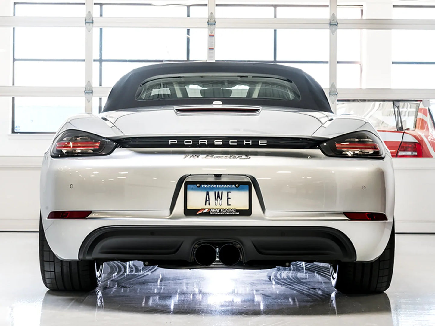 AWE Touring Edition Exhaust for Porsche 718 Boxster/Cayman - Silver Tips (3015-32080)