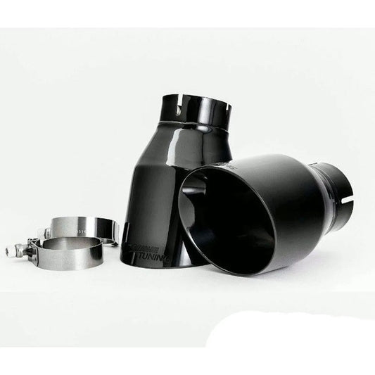 AWE Tuning OE-to-Quad Tip Conversion Kit for G2X M340i / M440i - Chrome Silver Tips (3810-42018)