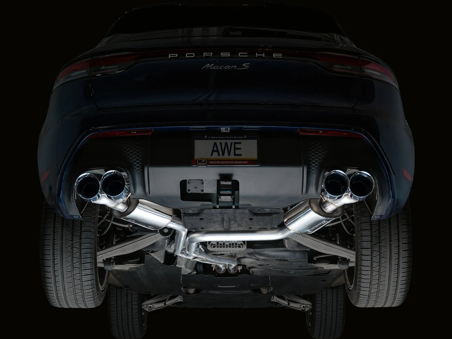 AWE Touring Catback Exhaust w/ Chrome Tips | Porsche Macan 2.9TT (22+)(3015-42952)