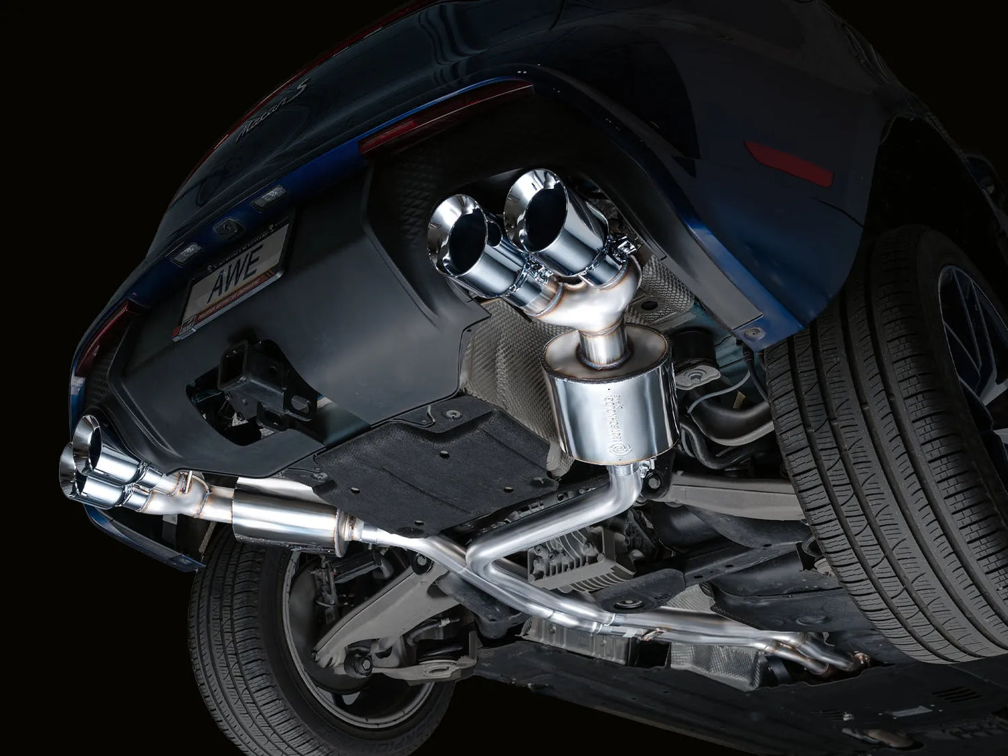 AWE Touring Catback Exhaust w/ Chrome Tips | Porsche Macan 2.9TT (22+)(3015-42952)