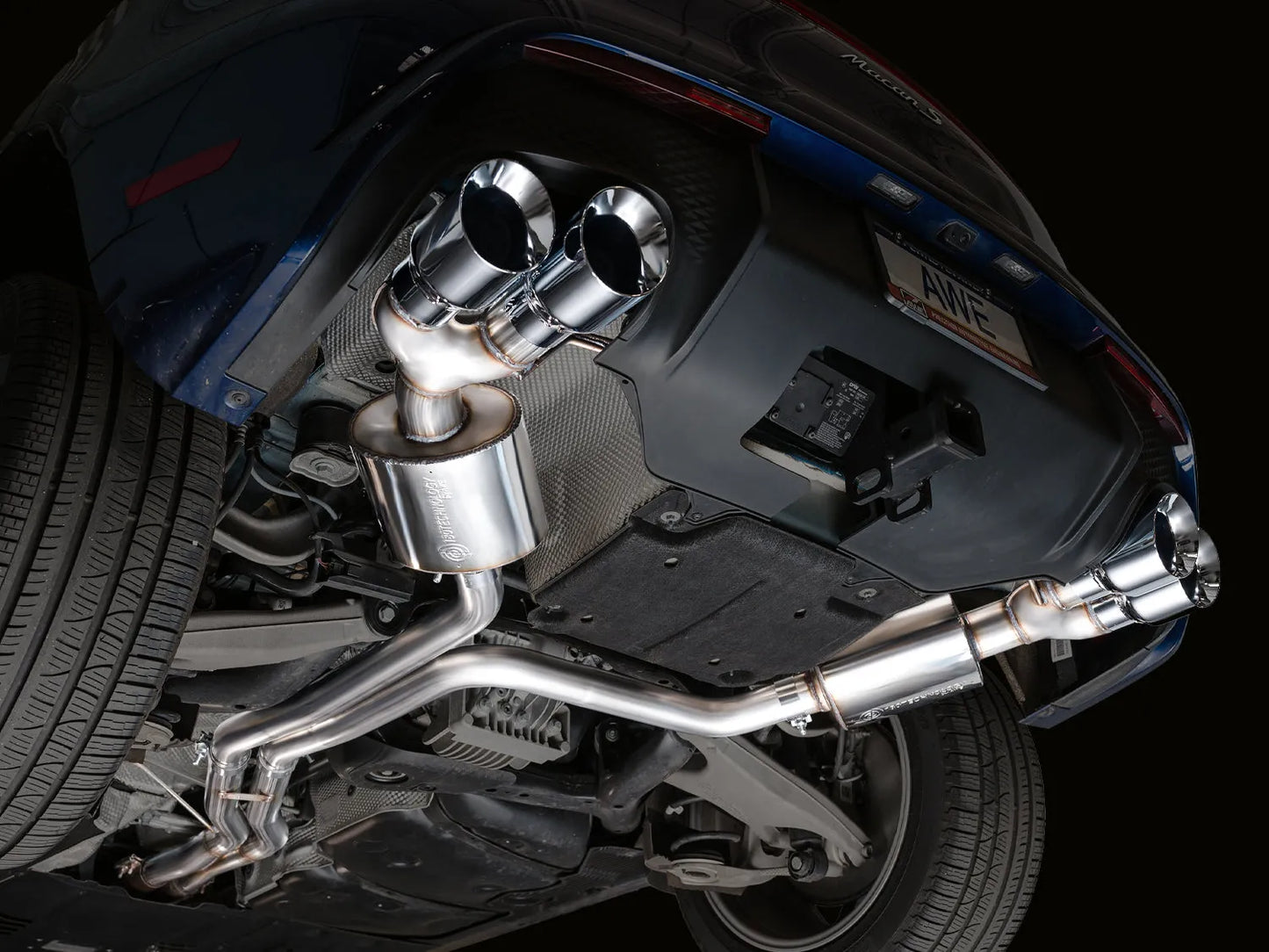 AWE Touring Catback Exhaust w/ Chrome Tips | Porsche Macan 2.9TT (22+)(3015-42952)