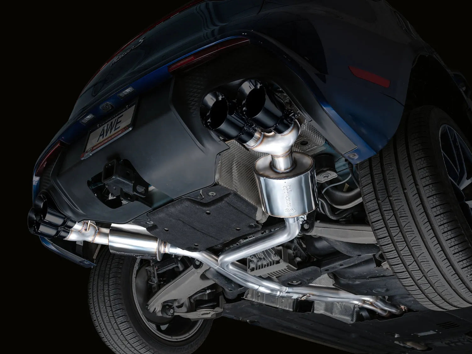 AWE Touring Catback Exhaust w/ Chrome Tips | Porsche Macan 2.9TT (22+)(3015-42952)