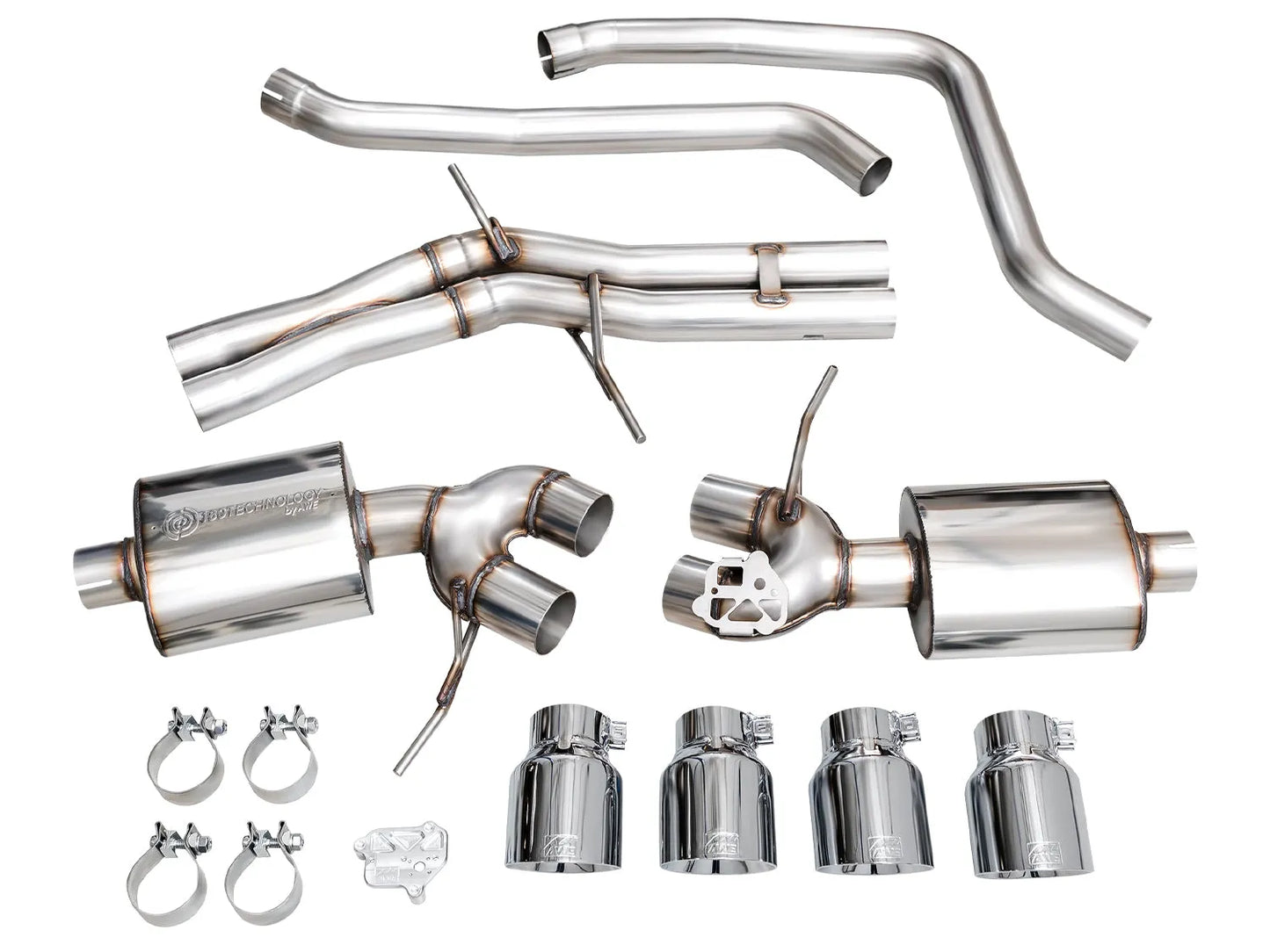 AWE Tuning Touring Catback Exhaust | Porsche Macan 19-21 3.0T/2.9TT (3015-43951)
