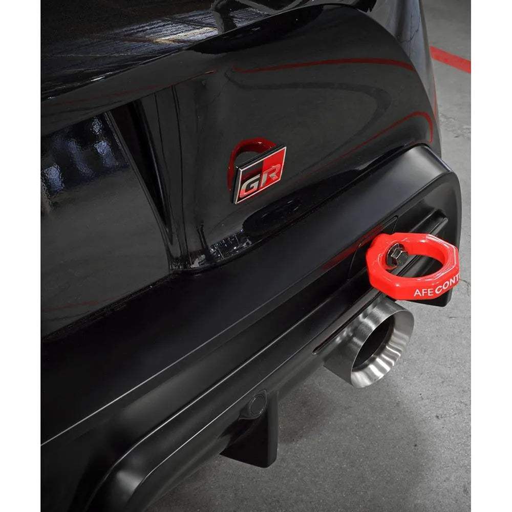 aFe CONTROL Rear Tow Hook Red | Toyota GR Supra (20-21) / Toyota Supra (20-26) (450-721002-R)