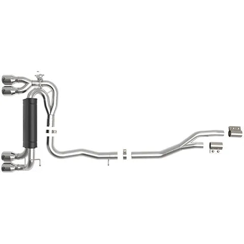 aFe MACHForce XP 3-2.5in SS Cat-Back Exhaust BMW M2 Comp (19-21) (49-36350-P)