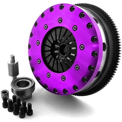 XClutch Twin-Disc Solid Organic Clutch Kit with Flywheel | 2008-2010 BMW 135i (XKBM23595-2G)