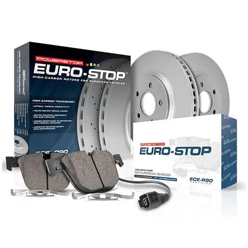 PowerStop Euro-Stop Plain Brake Kit | BMW 328i/328xi xDrive (ESK4104)