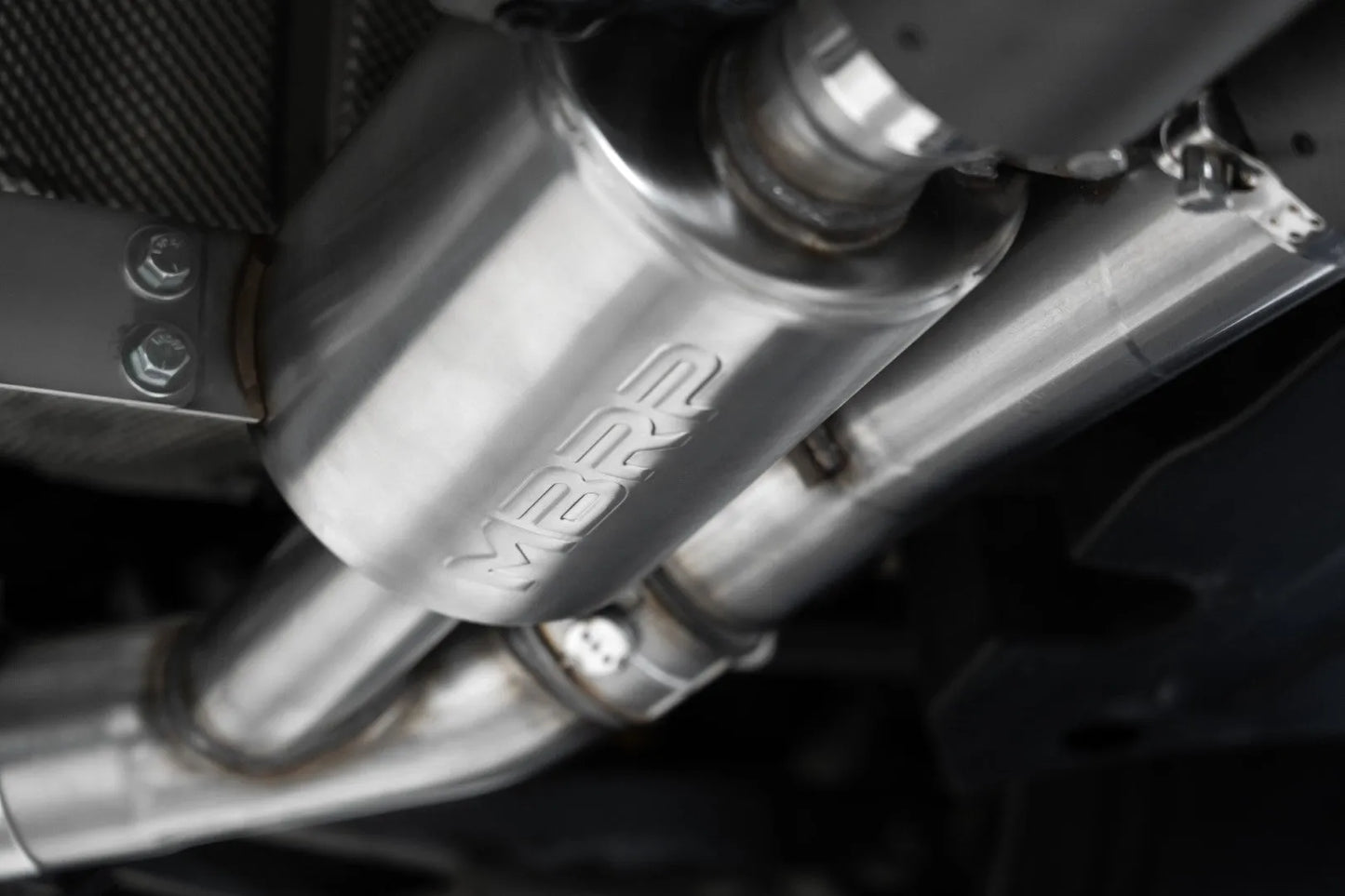 MBRP Stainless Steel 3" Resonator-Back | BMW M2 (18-21) (S45023CF)