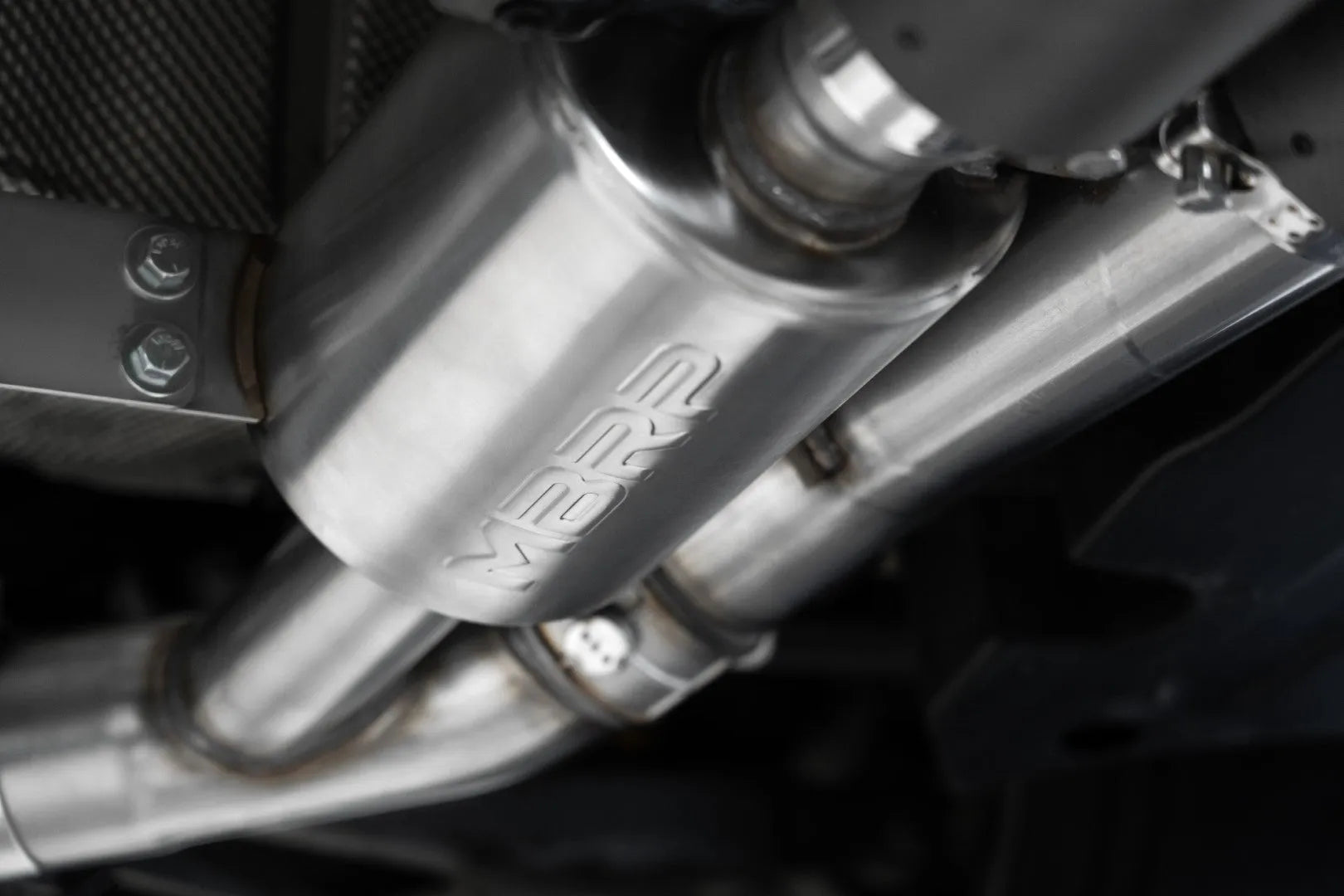 MBRP Stainless Steel 3" Resonator-Back | BMW M2 (18-21) (S45023CF)