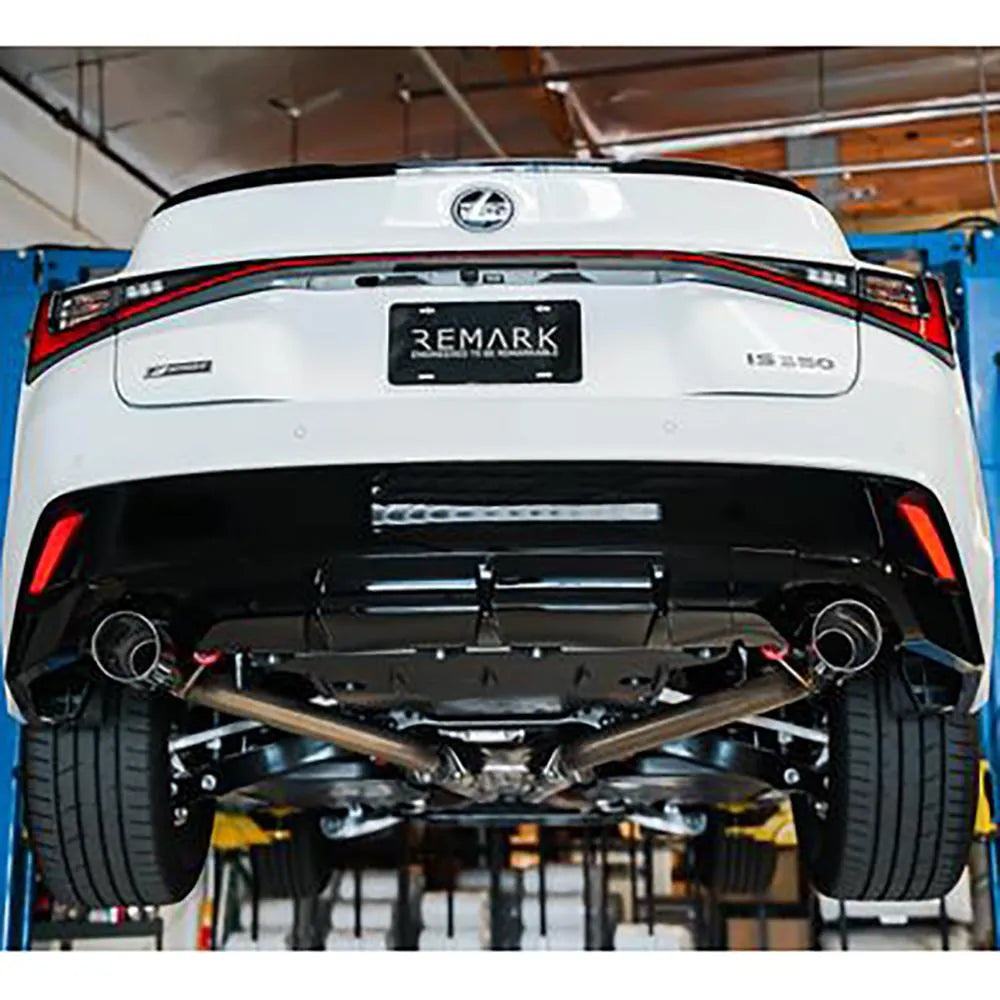 Remark 2021+ Lexus IS350 Axle Back Exhaust w/Stainless Steel Single Wall Tip