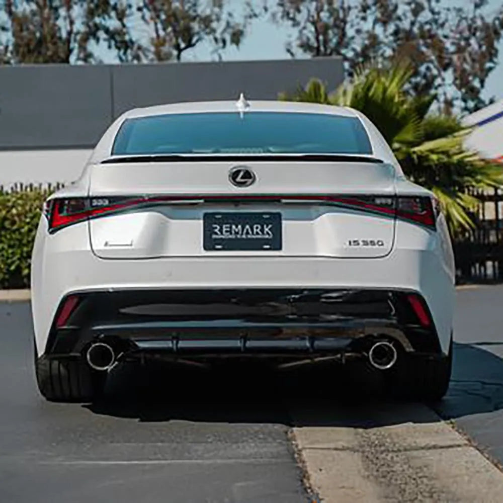 Remark 2021+ Lexus IS350 Axle Back Exhaust w/Stainless Steel Single Wall Tip