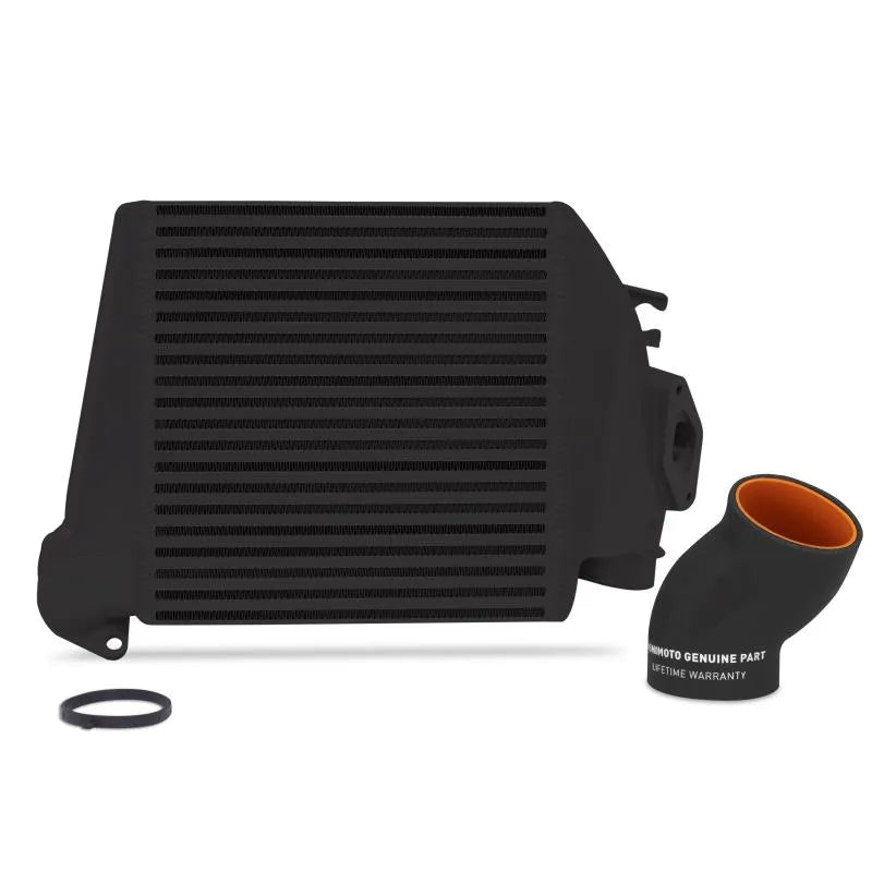 Mishimoto 08-14 Subaru WRX Top-Mount Intercooler Kit - Powder Coated Silver & Black Hoses