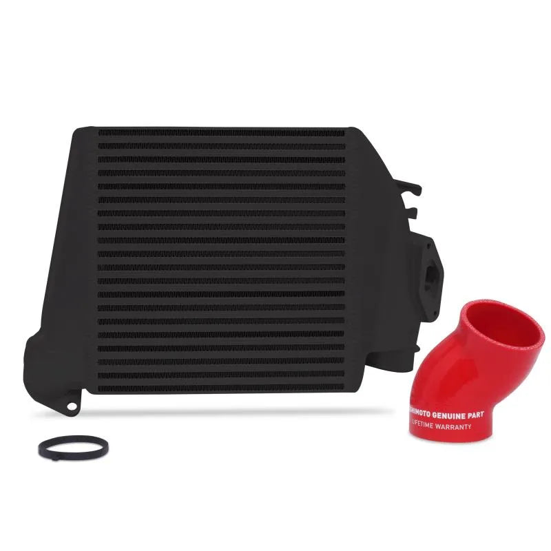 Mishimoto 08-14 Subaru WRX Top-Mount Intercooler Kit - Powder Coated Silver & Black Hoses