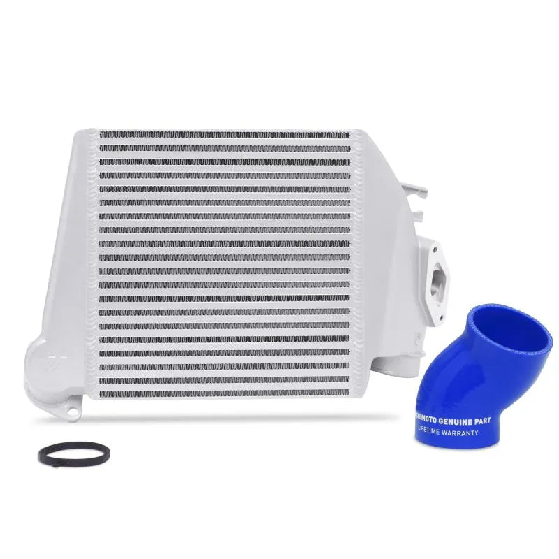 Mishimoto 08-14 Subaru WRX Top-Mount Intercooler Kit - Powder Coated Silver & Black Hoses