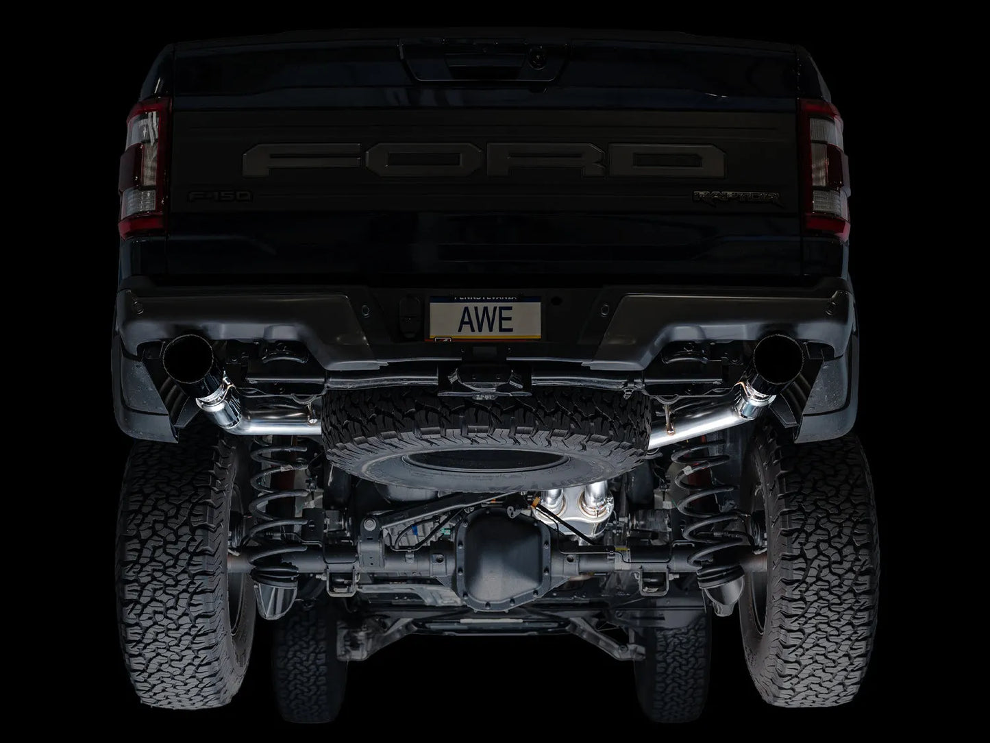 AWE Gen 3 Ford Raptor SwitchPath Exhaust  - Diamond Black Tips