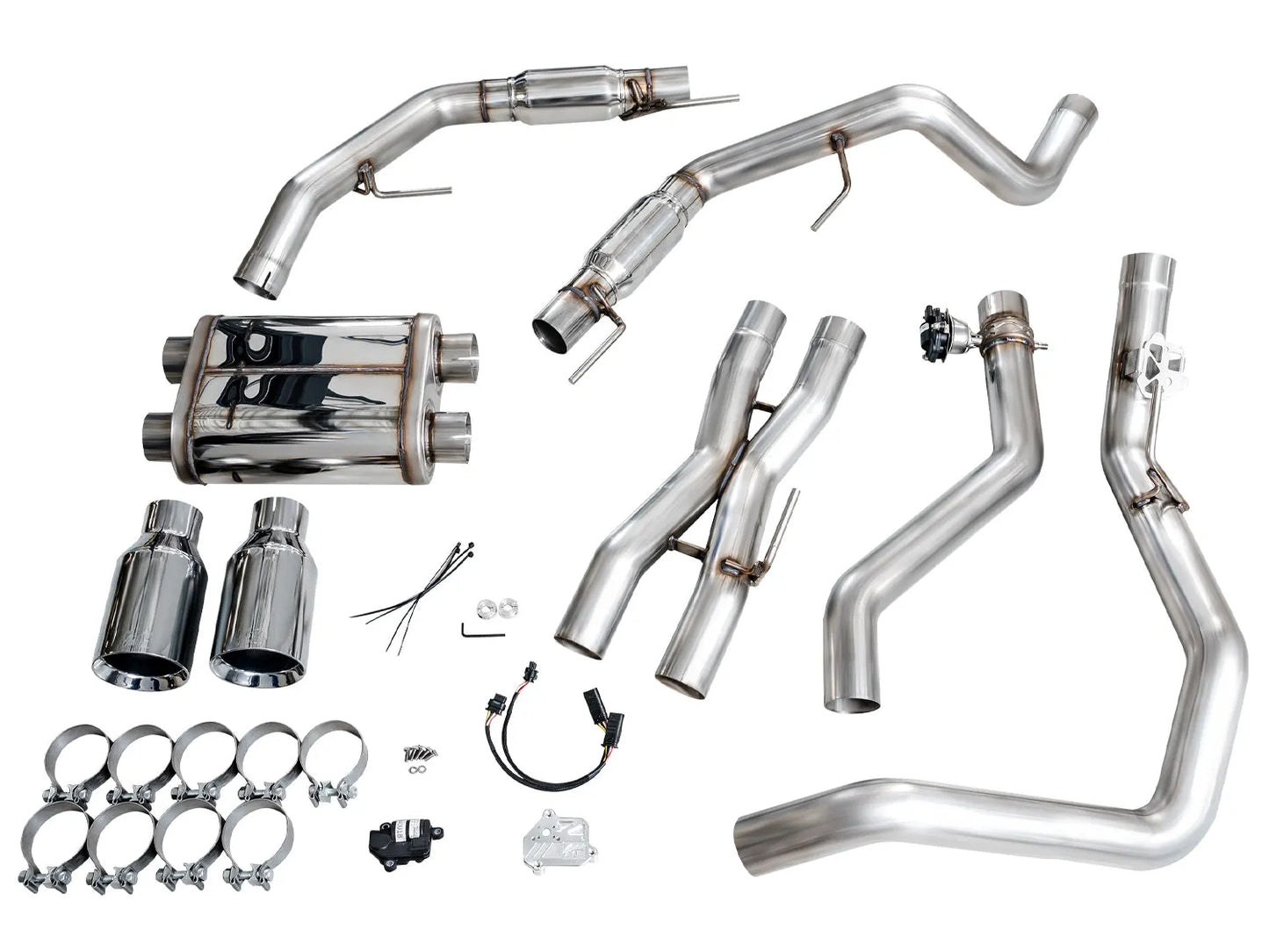 AWE Gen 3 Raptor SwitchPath Exhaust  - Chrome Silver Tips