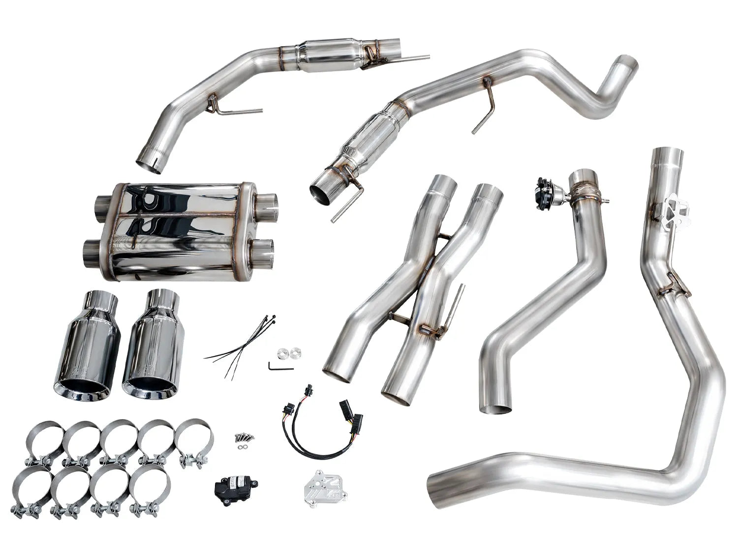 AWE Gen 3 Raptor SwitchPath Exhaust  - Chrome Silver Tips