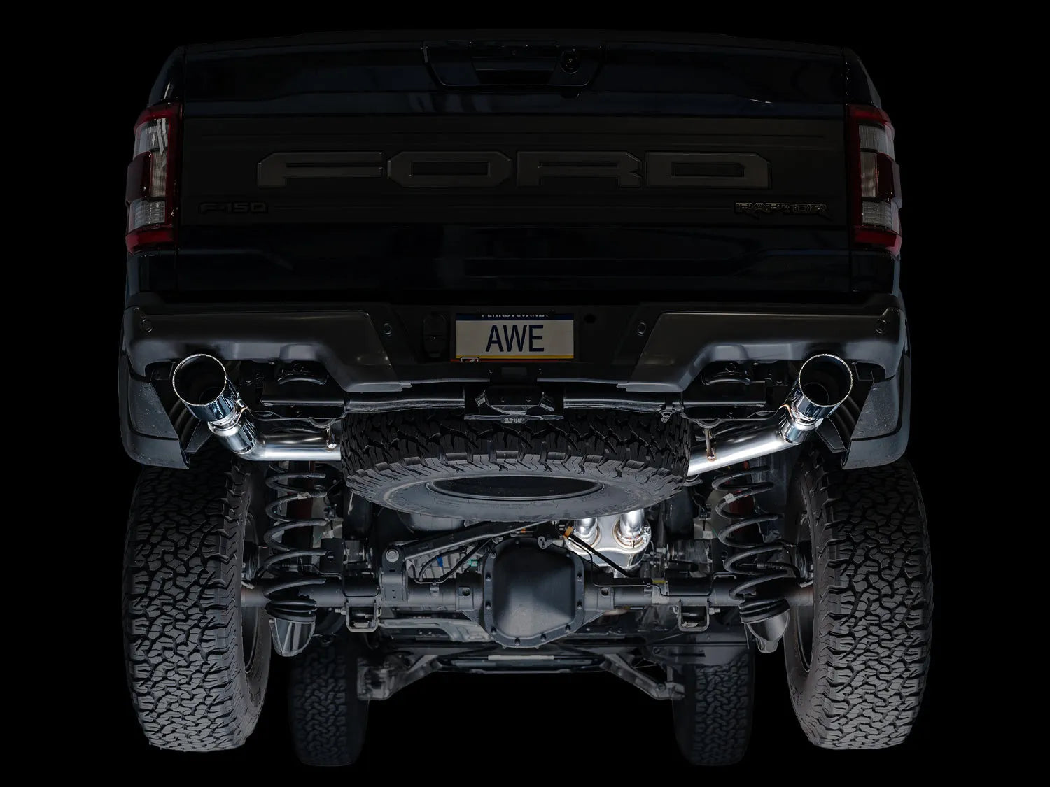 AWE Gen 3 Raptor SwitchPath Exhaust  - Chrome Silver Tips
