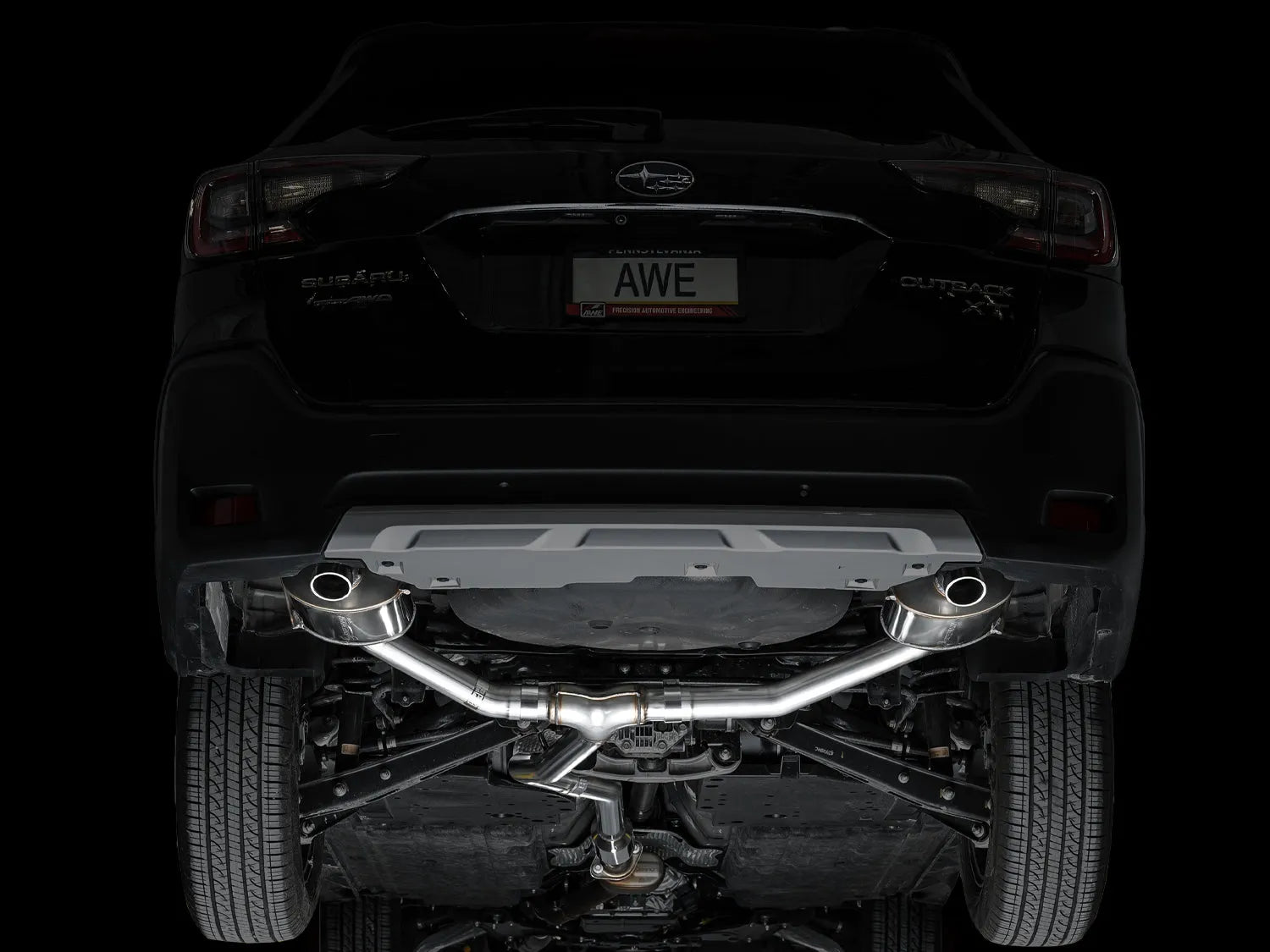AWE 20-25 Subaru Outback (Wilderness & XT) 0FG Catback Exhaust w/Dual BashGuards