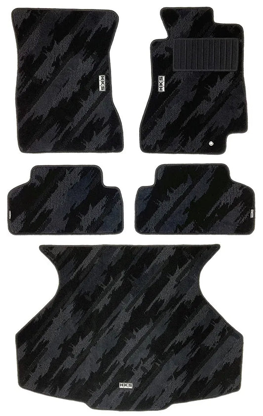 HKS Monotone Oil Color 5 Piece Floor Mat Set | Toyota Supra JZA80 RHD (93-98) (53001-AT024)