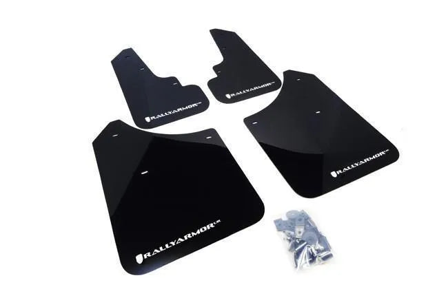Rally Armor 03-08 Subaru Forester Black UR Mud Flap w/ Grey Logo
