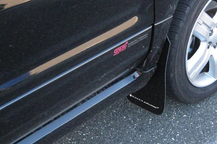 Rally Armor 03-08 Subaru Forester Black UR Mud Flap w/ Grey Logo