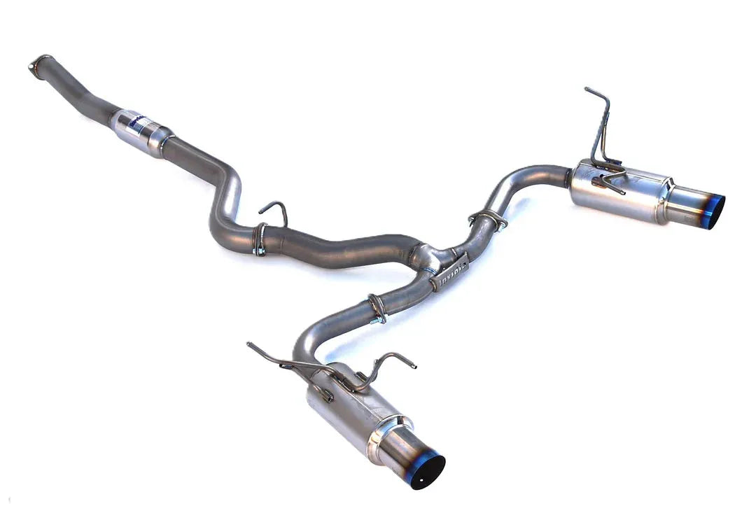 Invidia 08+ Subaru WRX/STI 4dr N1 Twin Outlet Single Layer Tip Titanium Cat-Back Exhaust