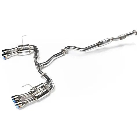 Invidia 2022+ Subaru WRX Gemini Single Layer Quad Titanium Tip Cat-Back Exhaust