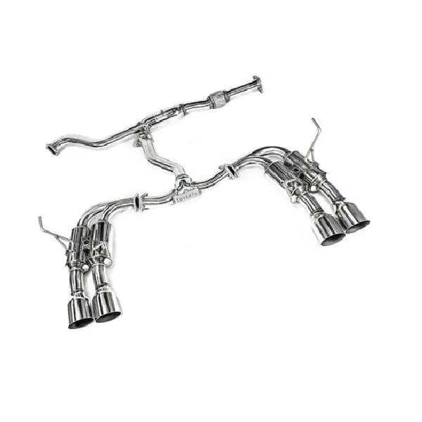 Invidia 08-14 Subaru WRX Hatchback Gemini/R400 Stainless Steel Tip Cat-back Exhaust