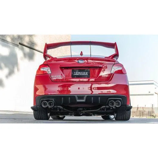 Remark 2015+ Subaru WRX STi VA Axle Back Exhaust w/Stainless Steel Single Wall Tip 4in