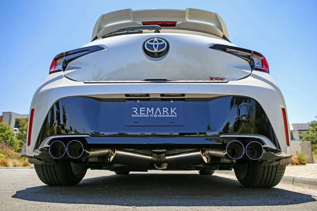 Remark 2019+ Toyota Corolla Hatchback Quad-Exit Cat-Back Exhaust Stainless Steel