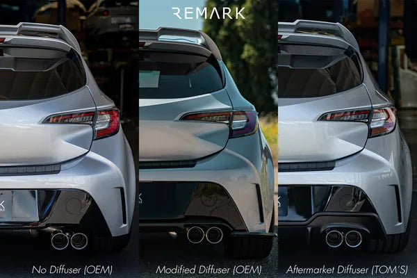 Remark 2019+ Toyota Corolla Hatchback Quad-Exit Cat-Back Exhaust Stainless Steel