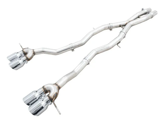 AWE Tuning Track Edition Catback Exhaust for BMW G8X M3/M4 - Chrome Silver Tips (3020-43482)